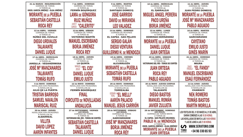 cartel toros Sevilla 2024