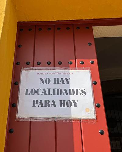 Ir a los toros en Sevilla